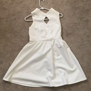 Fabrik above the knee white dress. Size large